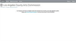 Desktop Screenshot of lacounty.culturegrants.org