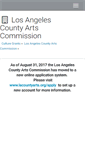 Mobile Screenshot of lacounty.culturegrants.org