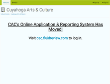 Tablet Screenshot of cuyahoga.culturegrants.org