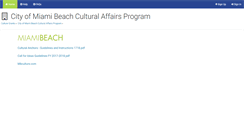 Desktop Screenshot of mb.culturegrants.org